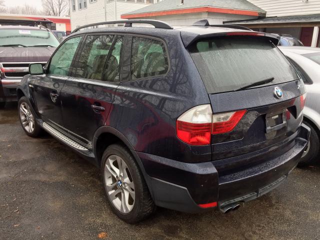 WBXPC93478WJ22102 - 2008 BMW X3 3.0SI BLUE photo 3