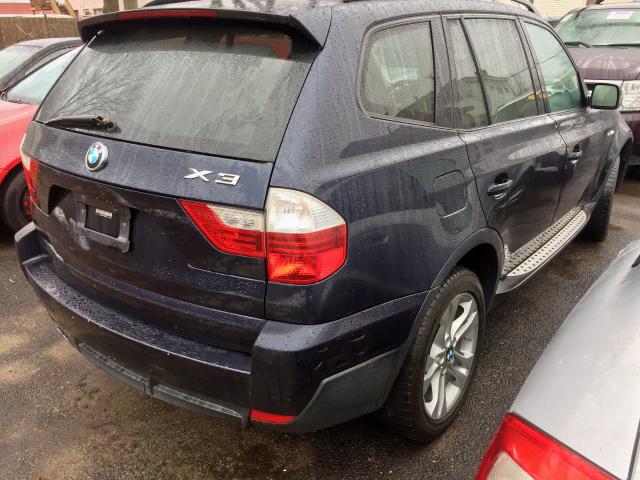 WBXPC93478WJ22102 - 2008 BMW X3 3.0SI BLUE photo 4