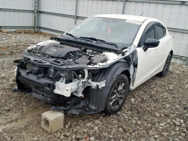 JM1BM1L71E1180828 - 2014 MAZDA 3 TOURING WHITE photo 2