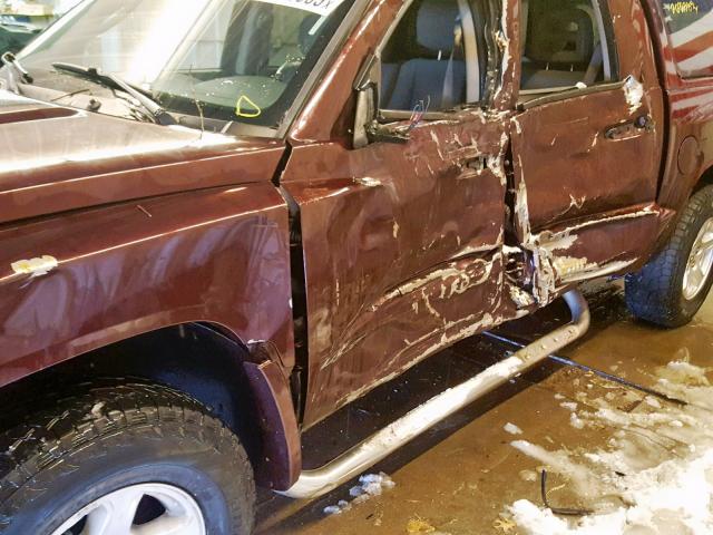 1D7HW48N25S253928 - 2005 DODGE DAKOTA QUA MAROON photo 9