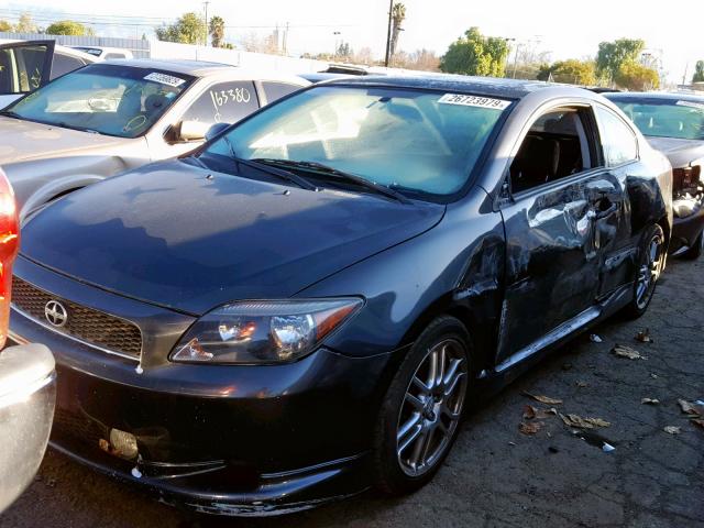 JTKDE177770189504 - 2007 TOYOTA SCION TC BLACK photo 2