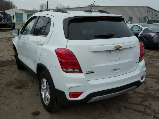 3GNCJLSB4HL140164 - 2017 CHEVROLET TRAX 1LT WHITE photo 3