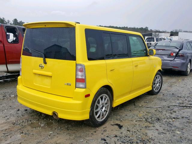 JTLKT324354015338 - 2005 TOYOTA SCION XB Сары фото 4