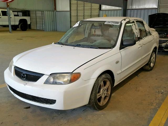 JM1BJ225530105180 - 2003 MAZDA PROTEGE DX WHITE photo 2