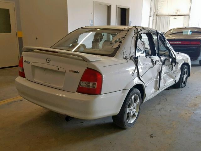 JM1BJ225530105180 - 2003 MAZDA PROTEGE DX WHITE photo 4