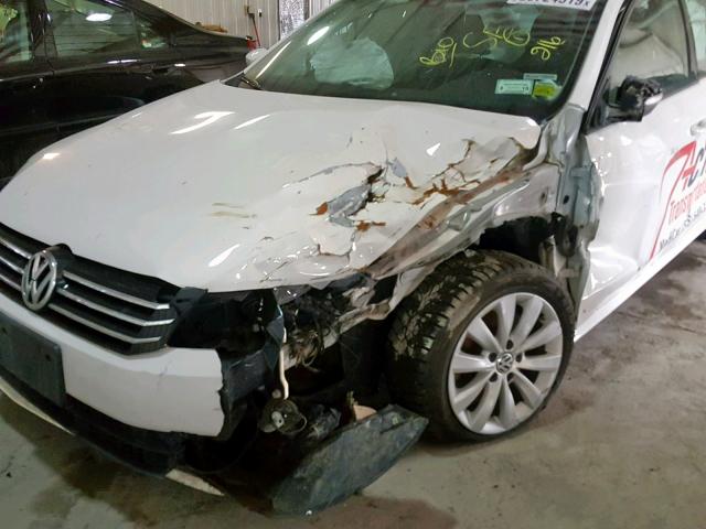 1VWAP7A31DC102572 - 2013 VOLKSWAGEN PASSAT S WHITE photo 9