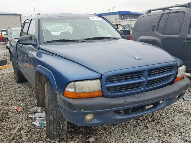 1D7HL38X13S249936 - 2003 DODGE DAKOTA QUA BLUE photo 1