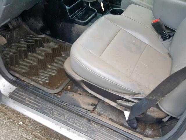 1FTYR10DX9PA16728 - 2009 FORD RANGER SILVER photo 9