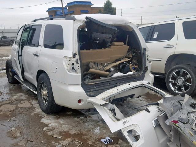 5TDYY5G19BS032601 - 2011 TOYOTA SEQUOIA PL WHITE photo 3