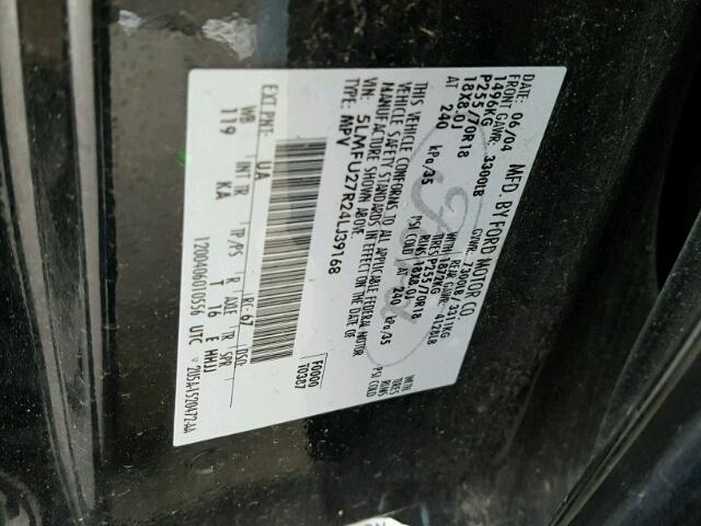 5LMFU27R24LJ39168 - 2004 LINCOLN NAVIGATOR 黑色 照片 10