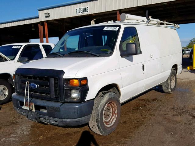 1FTNE2EL2ADA19844 - 2010 FORD ECONOLINE WHITE photo 2