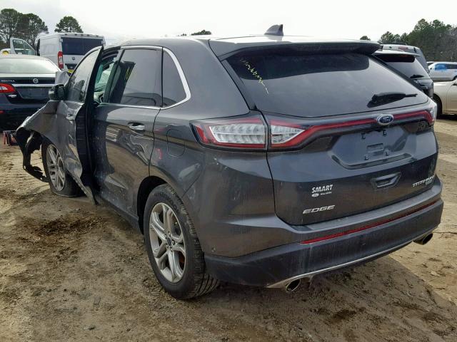 2FMPK3K92JBB09254 - 2018 FORD EDGE TITAN GRAY photo 3