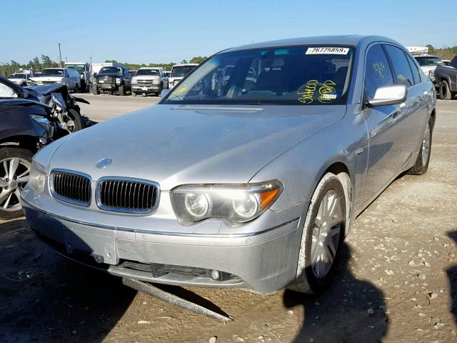 WBAGN63483DR10992 - 2003 BMW 745 LI SILVER photo 2