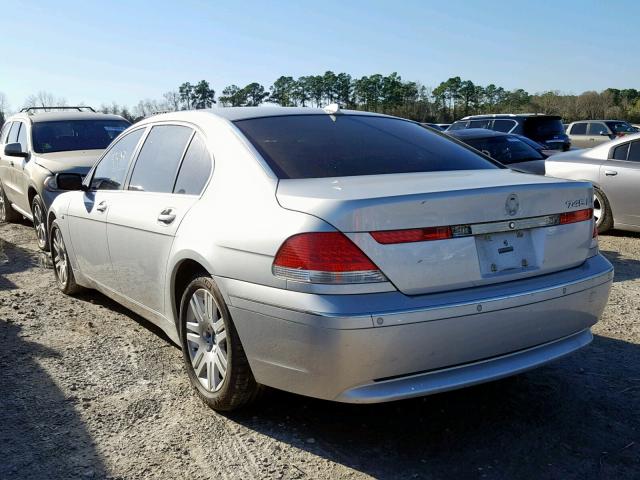 WBAGN63483DR10992 - 2003 BMW 745 LI SILVER photo 3