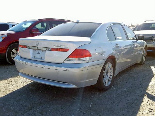 WBAGN63483DR10992 - 2003 BMW 745 LI SILVER photo 4