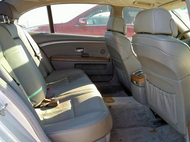 WBAGN63483DR10992 - 2003 BMW 745 LI SILVER photo 6