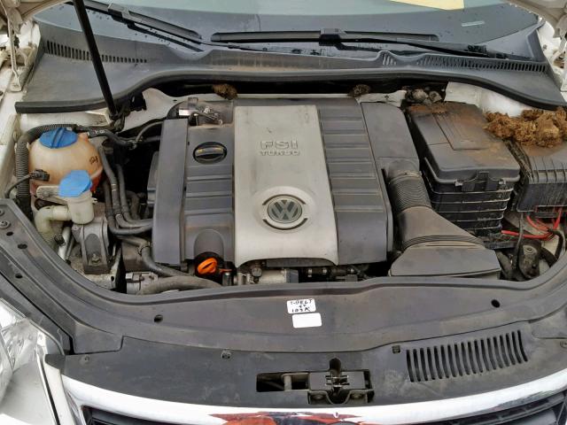 WVWFA71FX7V041817 - 2007 VOLKSWAGEN EOS 2.0T L WHITE photo 7