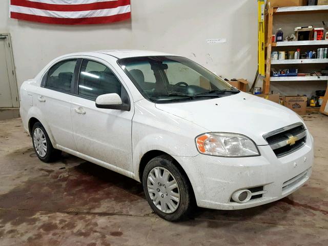 KL1TG5DE7BB181382 - 2011 CHEVROLET AVEO LT WHITE photo 1