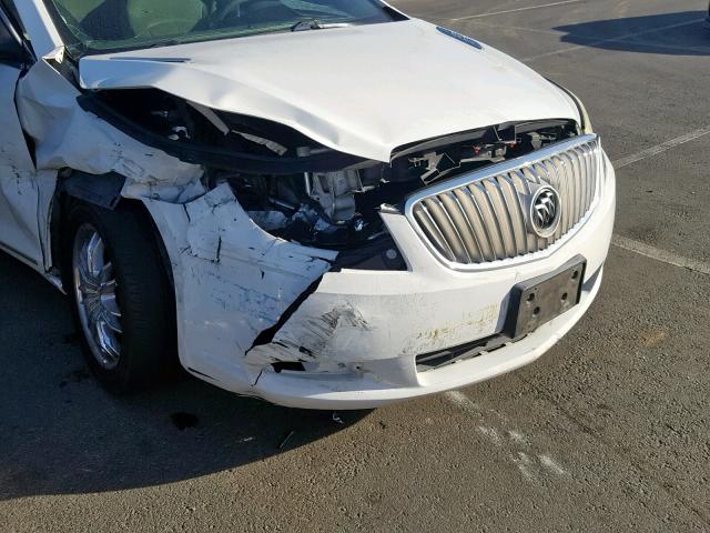 1G4GB5EG8AF192001 - 2010 BUICK LACROSSE C WHITE photo 9