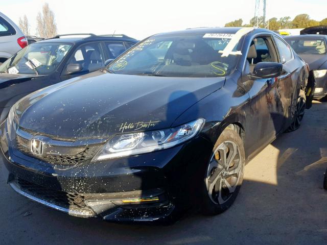 1HGCT1B38HA001745 - 2017 HONDA ACCORD LX- BLACK photo 2