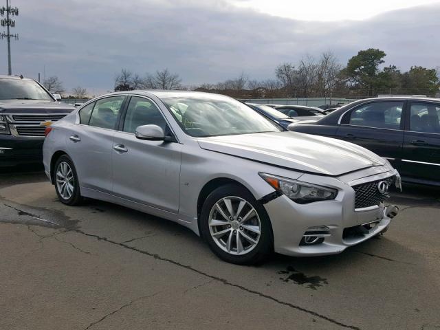 JN1BV7AR7EM697315 - 2014 INFINITI Q50 BASE SILVER photo 1