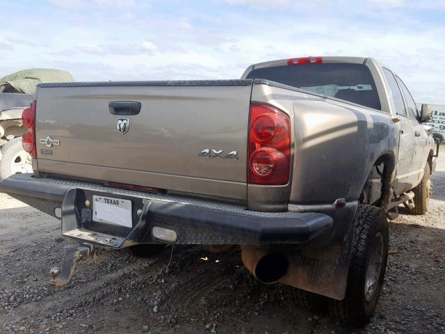 3D7MX48A88G200865 - 2008 DODGE RAM 3500 S BROWN photo 4