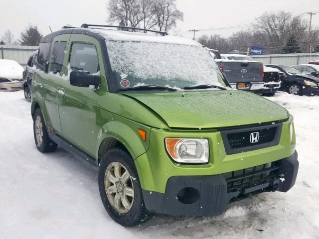 5J6YH28716L013396 - 2006 HONDA ELEMENT EX GREEN photo 1