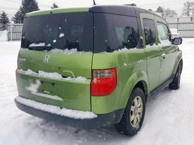 5J6YH28716L013396 - 2006 HONDA ELEMENT EX GREEN photo 4