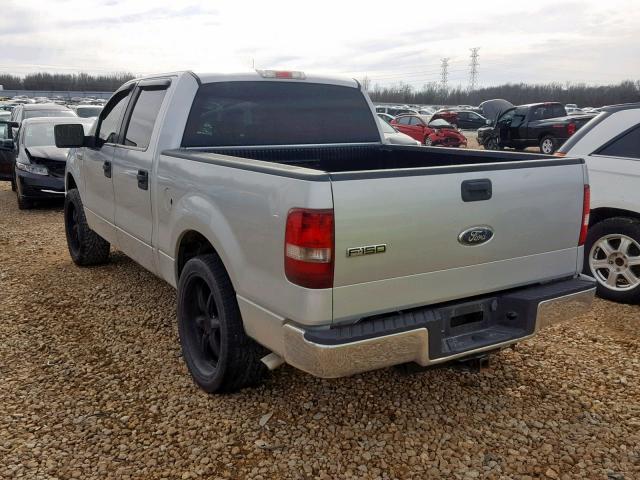 1FTRW12W48FB54068 - 2008 FORD F150 SUPER SILVER photo 3