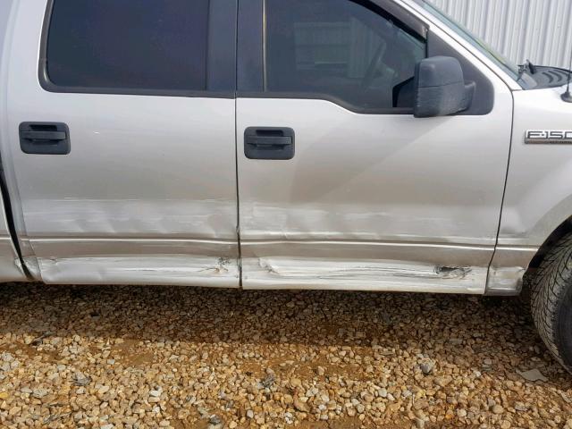 1FTRW12W48FB54068 - 2008 FORD F150 SUPER SILVER photo 9