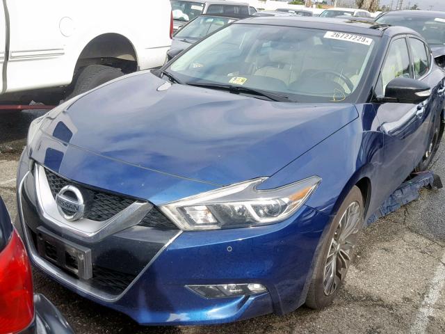 1N4AA6AP4GC446764 - 2016 NISSAN MAXIMA 3.5 BLUE photo 2