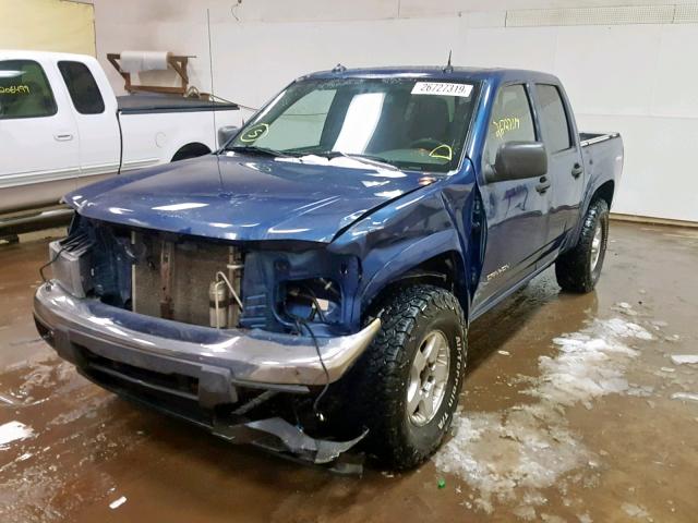 1GTDT136548187628 - 2004 GMC CANYON BLUE photo 2