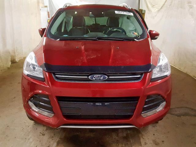 1FMCU9J93GUC76111 - 2016 FORD ESCAPE TIT RED photo 9