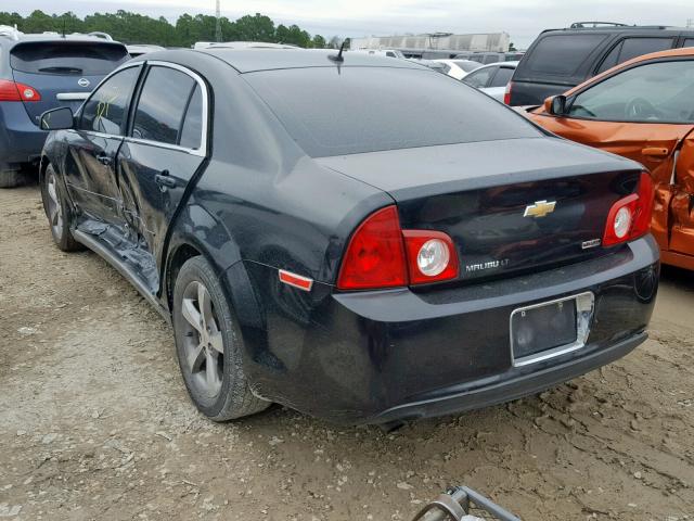 1G1ZC5EU2BF311252 - 2011 CHEVROLET MALIBU 1LT BLACK photo 3
