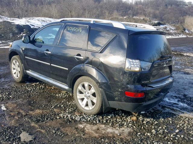 JA4MT31W59Z007798 - 2009 MITSUBISHI OUTLANDER BLACK photo 3