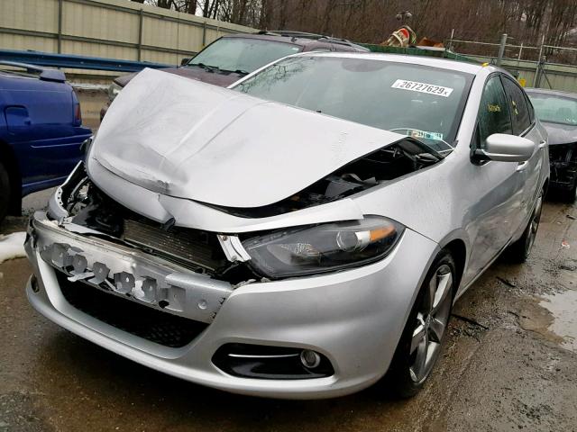 1C3CDFBA8DD316632 - 2013 DODGE DART SXT SILVER photo 2