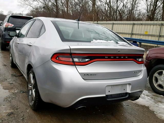 1C3CDFBA8DD316632 - 2013 DODGE DART SXT SILVER photo 3