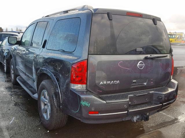 5N1AA0ND9CN612407 - 2012 NISSAN ARMADA SV GRAY photo 3