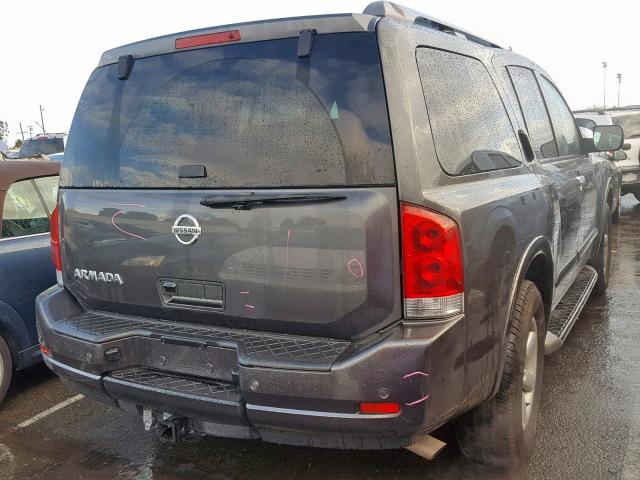 5N1AA0ND9CN612407 - 2012 NISSAN ARMADA SV GRAY photo 4