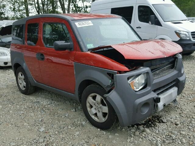 5J6YH28644L010349 - 2004 HONDA ELEMENT EX RED photo 1