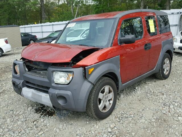 5J6YH28644L010349 - 2004 HONDA ELEMENT EX RED photo 2