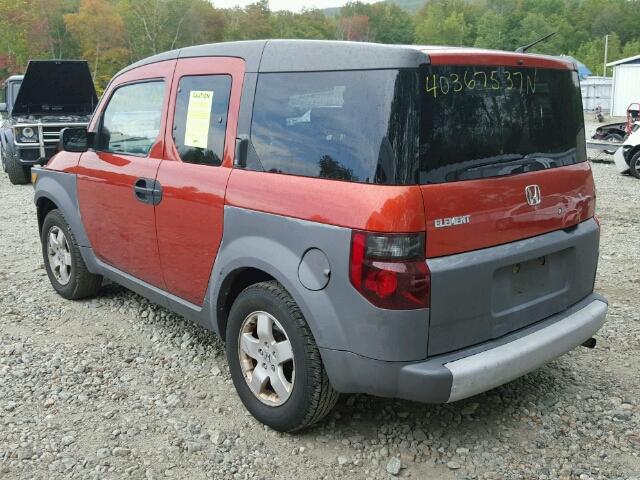 5J6YH28644L010349 - 2004 HONDA ELEMENT EX RED photo 3