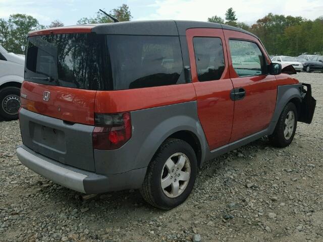 5J6YH28644L010349 - 2004 HONDA ELEMENT EX RED photo 4