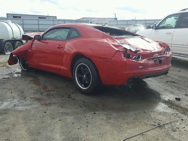 2G1FE1E39C9106969 - 2012 CHEVROLET CAMARO LS RED photo 3