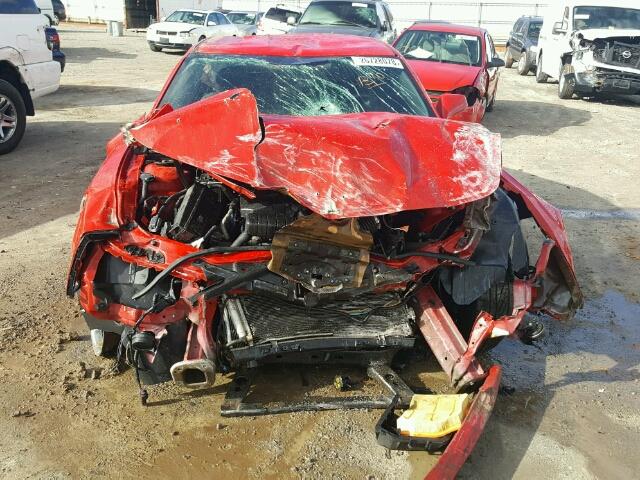 2G1FE1E39C9106969 - 2012 CHEVROLET CAMARO LS RED photo 9