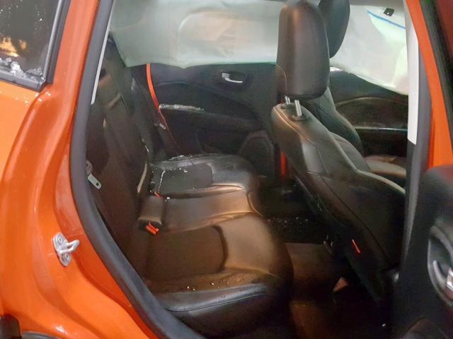 3C4NJDDB7JT345939 - 2018 JEEP COMPASS TR ORANGE photo 6