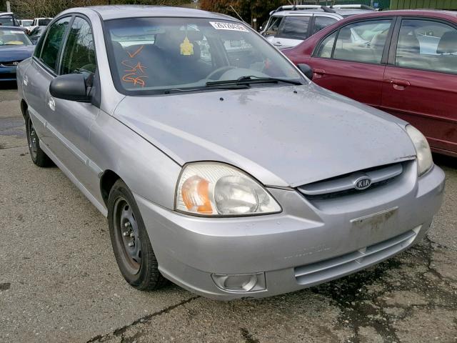 KNADC125546323967 - 2004 KIA RIO SILVER photo 1