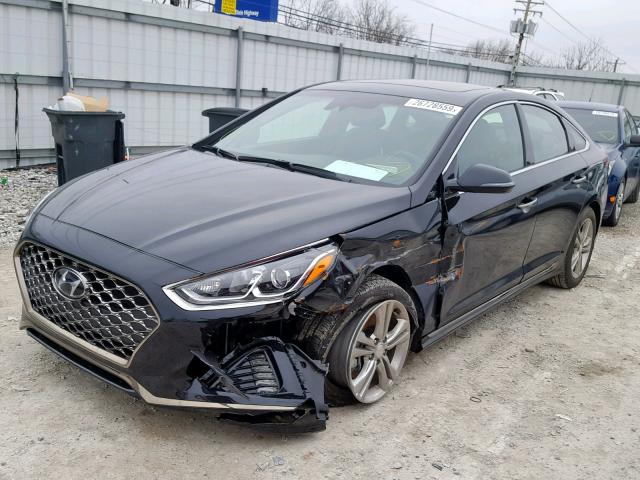 5NPE34AF9JH719288 - 2018 HYUNDAI SONATA SPO BLACK photo 2