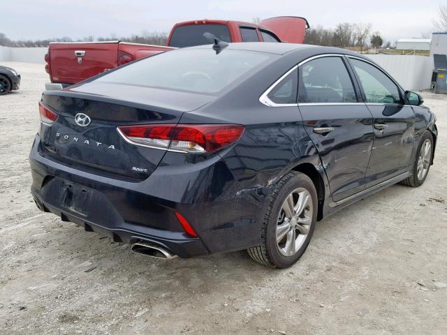 5NPE34AF9JH719288 - 2018 HYUNDAI SONATA SPO BLACK photo 4