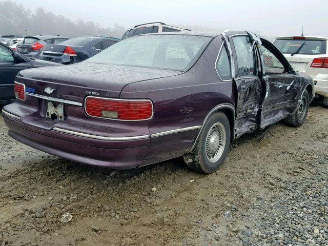 1G1BL52W1TR112104 - 1996 CHEVROLET CAPRICE CL MAROON photo 4